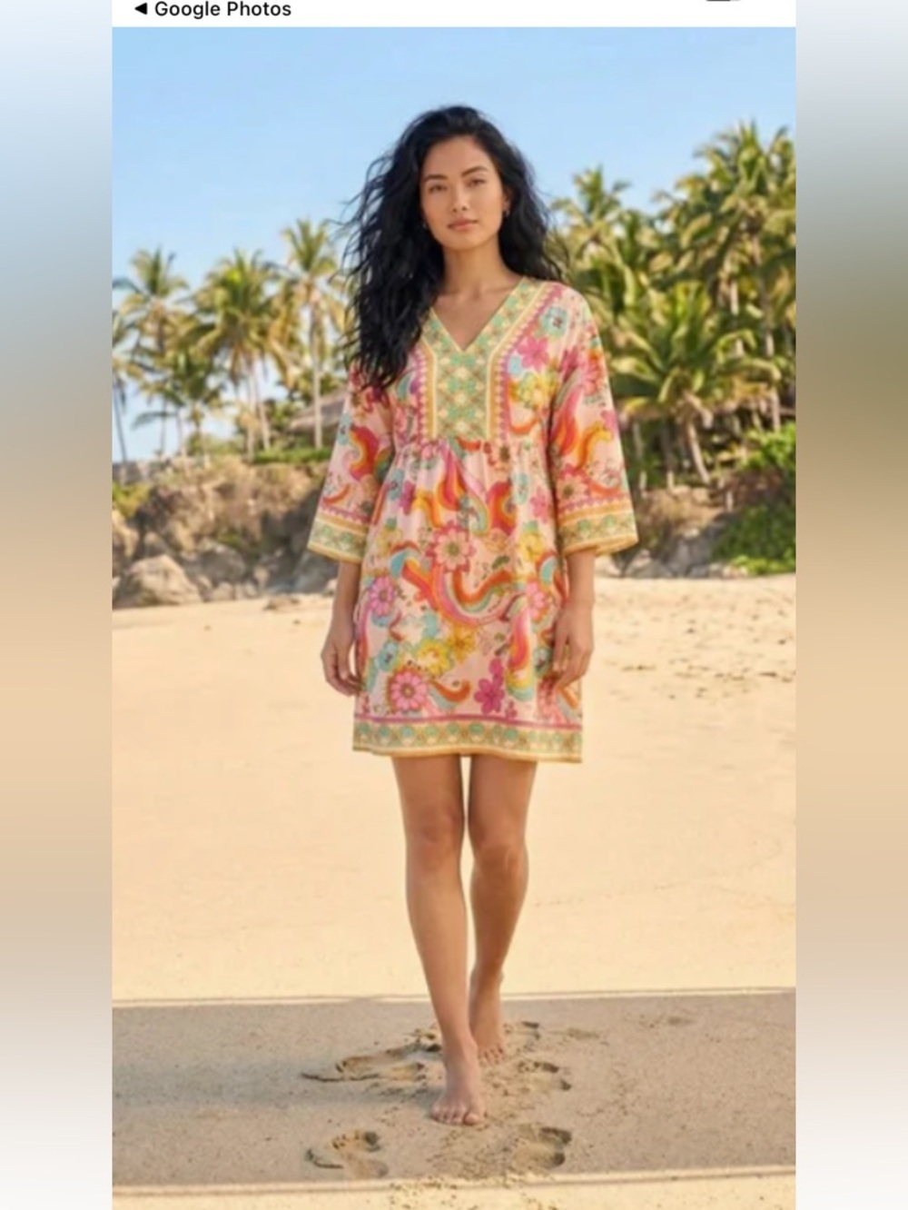 New Floral Multicolor Women's Dress size S silk - Picture 6 of 12